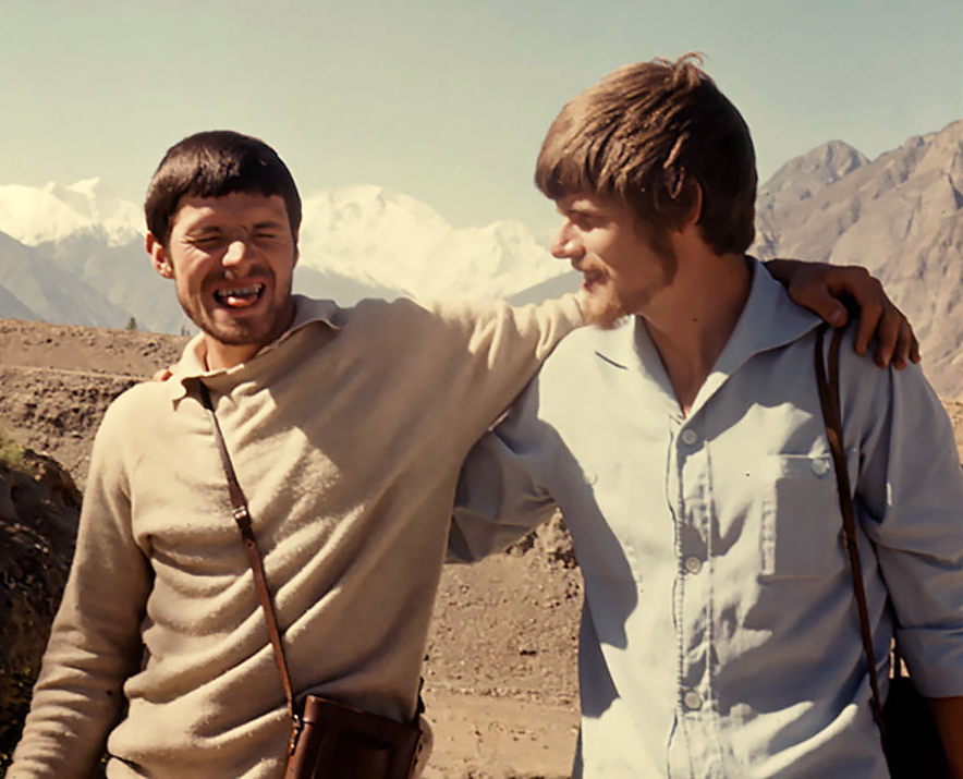 1970: Günther (left) and Reinhold Messner in the Nanga Parbat .